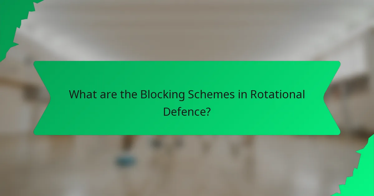 What are the Blocking Schemes in Rotational Defence?